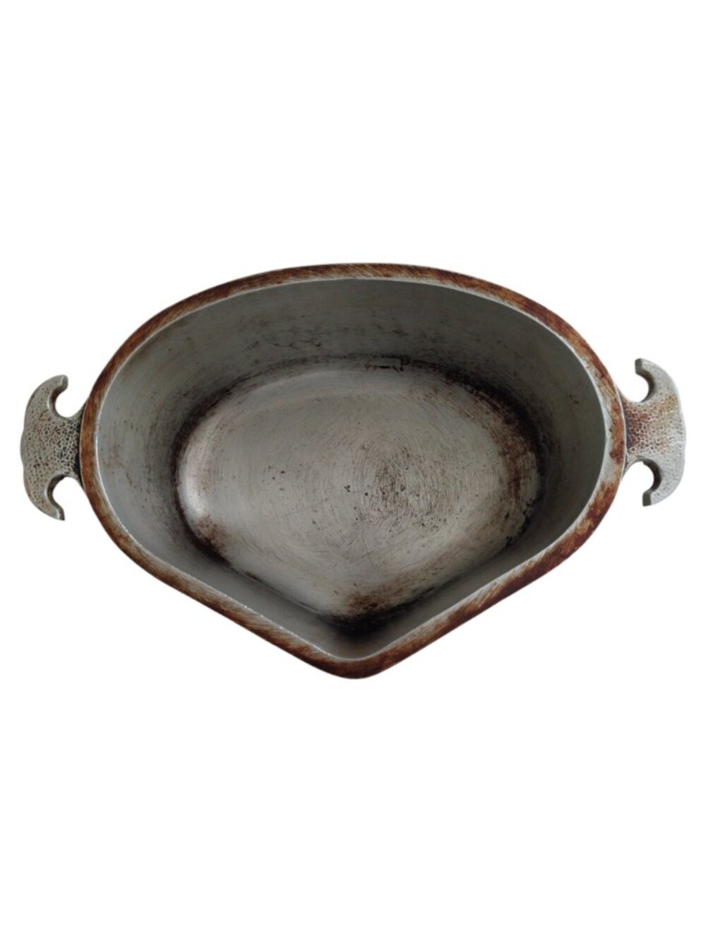 Vintage Guardian Service Ware Tringle Pot Roaster Gently Used Hammered Aluminum - Picture 5 of 14
